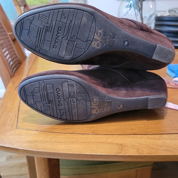 DKNYC Brown Suede Knee-High Women's Boots 7 1/2 Scandi Girl Desert Insppired - Picture 5 of 5